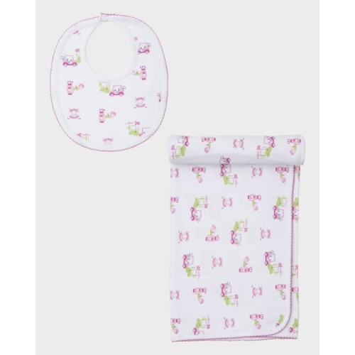 Girl's Golf Club Bib and Blanket Set
