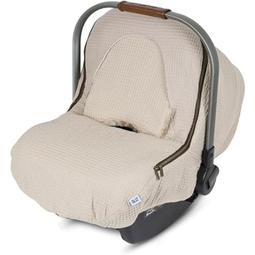 Baby Winter Waffle Car Seat Cover (Wheat)