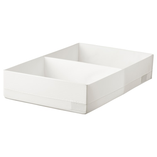 STUK Box with compartments - white 13 ½x20x4 "