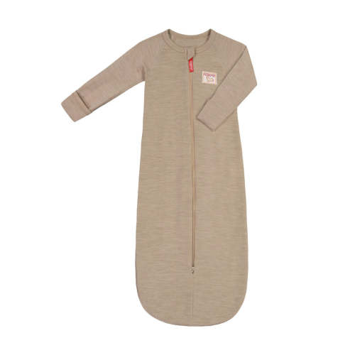 Ruskovilla Wool Sleep Sack with Sleeves (50 cm Newborn Sand)