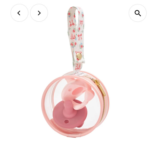 Itzy Ritzy - Itzy Paci Case™ - Ribbons & Roses