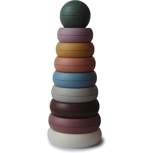 mushie Stacking Rings Toy | Made in Denmark (Rustic)
