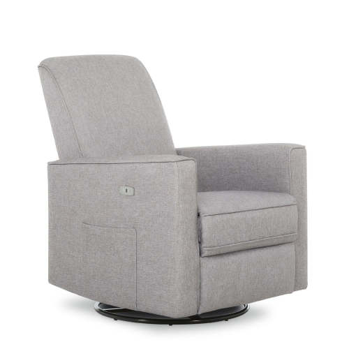 Evolur Harlow Deluxe Upholstered Glider, Power Recliner with USB Port — buybuy BABY in Luxe Grey
