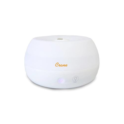 Ultrasonic Cool Mist Humidifier and Diffuser, White - Crane