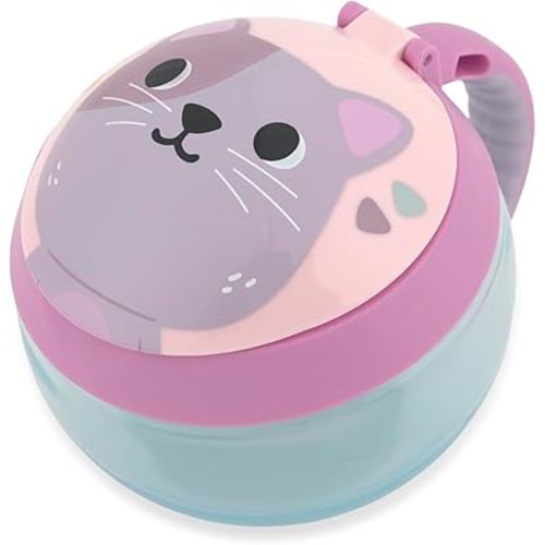 Skip Hop Baby Snack Container Mealtime Snack Cup, Holds 7.5oz. Besties Squad, Cat