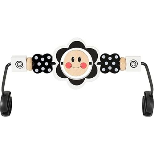 Baby Bouncer Toy Bar, Bouncer Toy Bar,Baby Bjorn Bouncer Toy Bar,Easy to Attach and Remove, Child-Friendly Materials, Ideal for Baby, Black and White Baby Toys