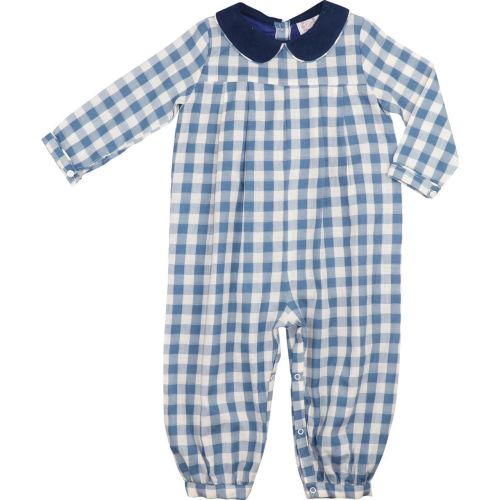 Blue Check Long Romper – Cecil & Lou