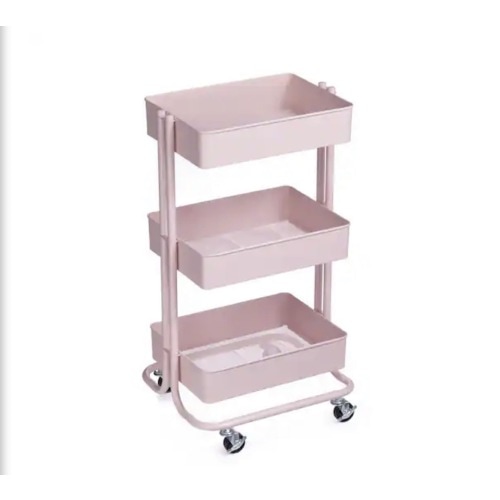 Lexington 3-Tier Rolling Cart by Simply Tidy®, Color: Matte Blush | Michaels