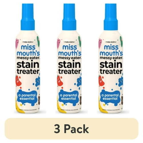 (3 pack) Miss Mouth’s Messy Eater Stain Remover Spray Bottle, 4oz