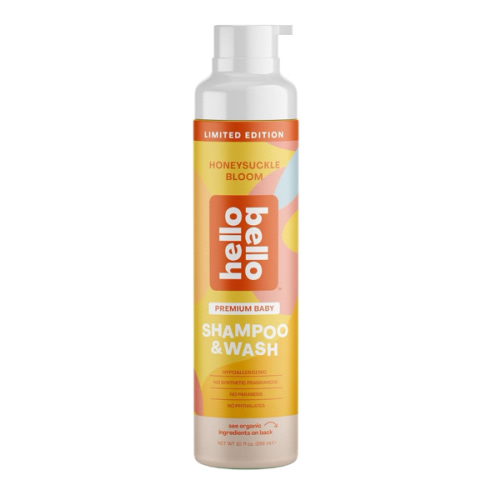 Hello Bello Baby Shampoo & Body Wash, Honeysuckle Bloom Scented, 10oz Bottle