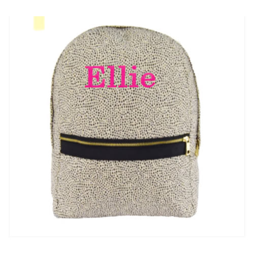 Personalized Backpack by Mint | Cheetah Seersucker | Moonbeam Baby