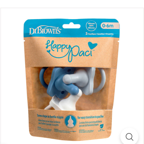 Dr. Brown’s® HappyPaci™ 100% Silicone One-Piece Pacifier