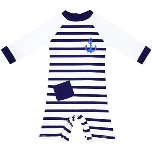 upandfast Baby Boy/Girl Swimsuit with Snap Bottom UPF 50+ Sun Protection Toddler One Piece Swimwear