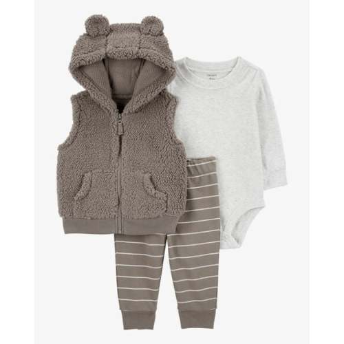 Baby 3-Piece Sherpa Little Vest Set - Carter's | Carter's