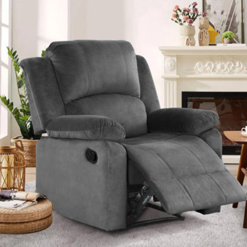 Isabelle & Max™ Rocking Recliner Chair with Footrest-Glider Rocker Chair with Retractable Footrest and Adjustable Backrest, Upholstered Rocking Chair, Modern Accent Chair for Living Room/Nursery/Bedroom | Wayfair