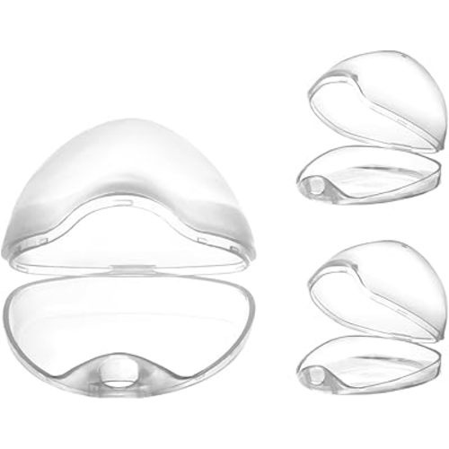 Accmor Pacifier Case, Pacifier Holder Case, Pacifier Container for Travel, BPA Free, Transparent, 3 Pack
