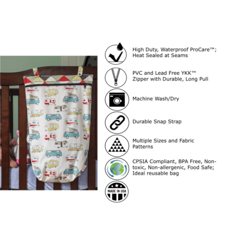 XL Two Strap / Hanging Pail - Monkey Foot Designs