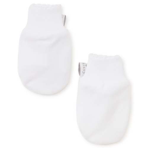 White Kissy Basics Mittens