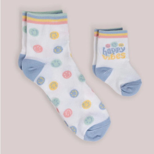 Mama & Me Matching Socks Set - Happy Baby Vibes