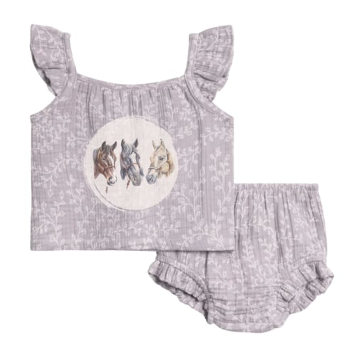 Three Kings Muslin Tank and Bloomer Set (Baby) - Nora