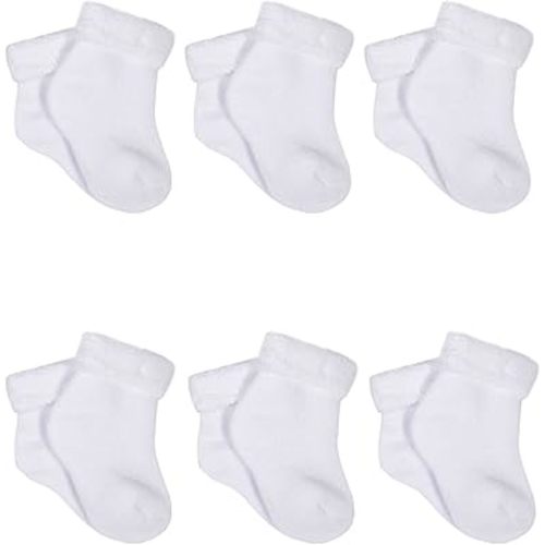 Gerber 6-Pack White Terry Socks