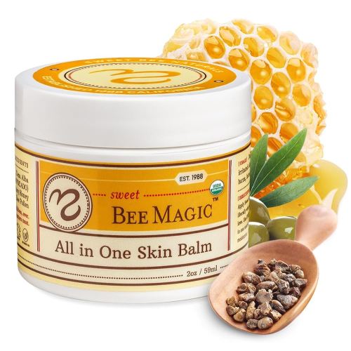 Sweet Bee Naturals - Sweet Bee Magic, All In One Healing Organic Balm. Organic Skin Aid, Small Batch Crafted in USA, Certified Organic, All Natural Skin Aid- 2 Ounce Jar