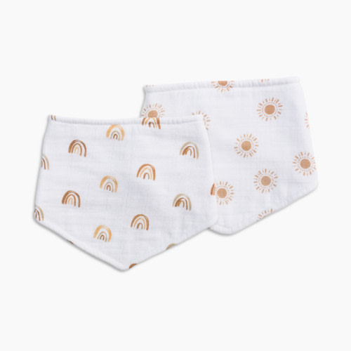 Bandana Bib (2 Pack) - Rainbow/Suns