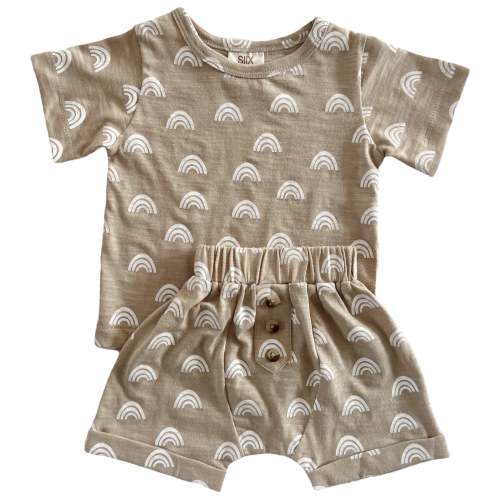 Rainbow / Organic Tee & Short Set