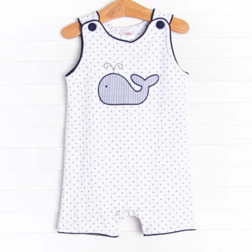 Whale Hello Applique Jon Jon, Navy – Stitchy Fish