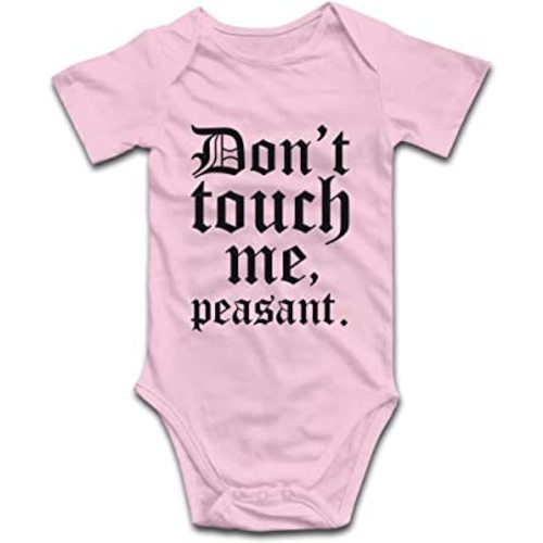 Don't Touch Me Peasant-Baby Onesie Outfit Boys Girls Romper Short Sleeve/Sleeveless/Long Sleeve Bodysuit
