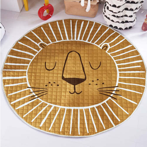 Lion Round Baby Playmat Online Australia [Large Size 150 cm] – Nappy Bag Store