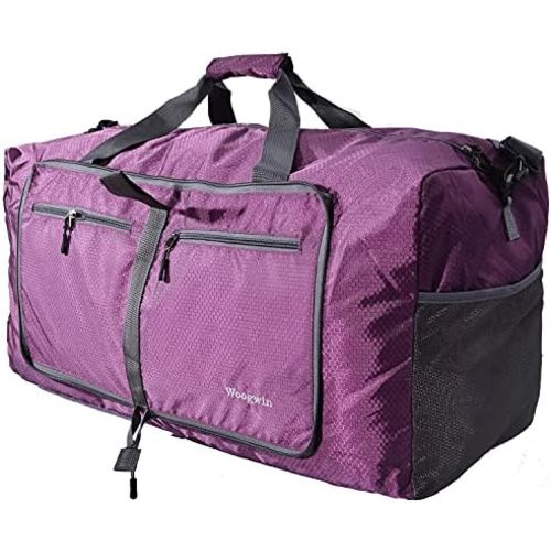 Woogwin Travel Duffel Bag Large Foldable Waterproof Overnight Bag for Beach Swim Bags Pool Sports Gym