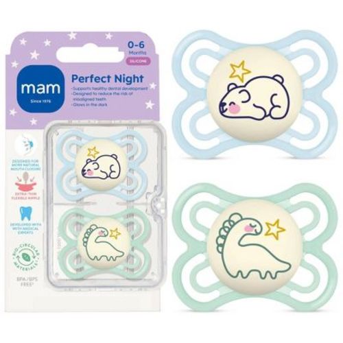 MAM Perfect Night Pacifier 0-6m - 2pk - Boy
