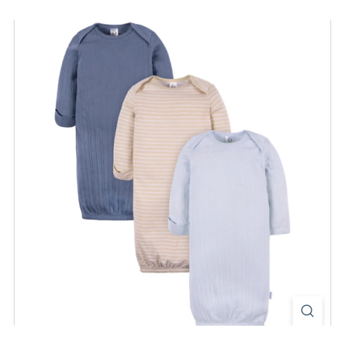 3-Pack Baby Boys Blues Lap Shoulder Gowns – Gerber Childrenswear