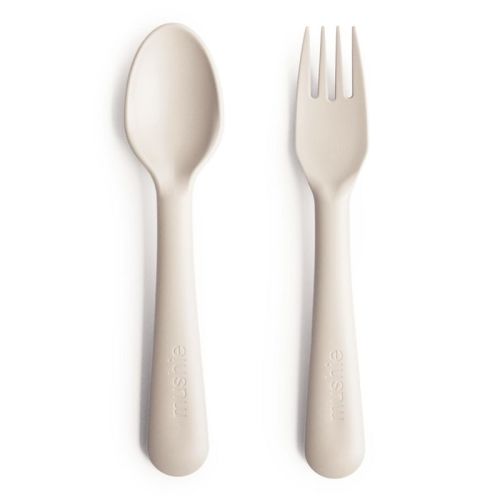 Mushie Dinnerware Fork And Spoon Set