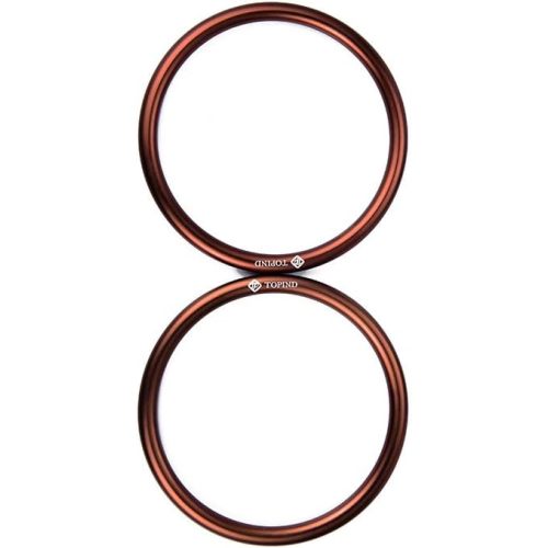 TOPIND 3" Large Size Aluminium Baby Sling Rings for Baby Carriers & Slings of 2 pcs (Brown)