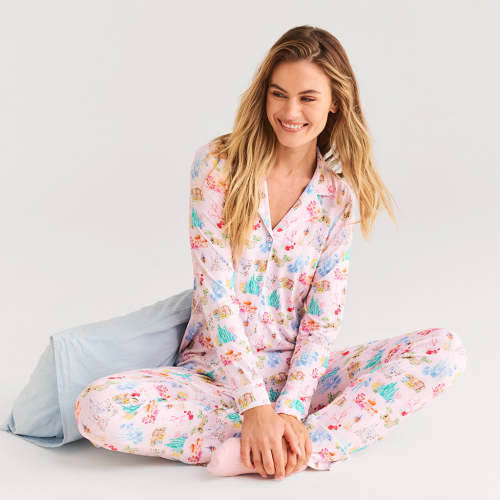 Disney Castles Women's Luxe Pajama Pant Set