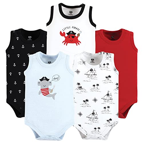 Hudson Baby Unisex Baby Cotton Sleeveless Bodysuits