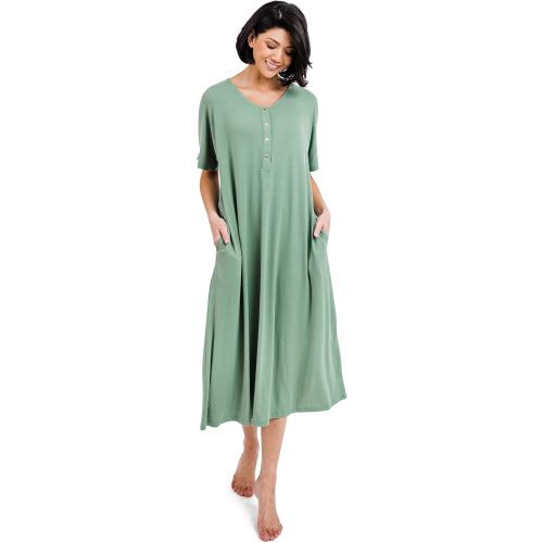 Kate Modern House Dress - Nursing & Night Gown | Comfy Loungewear for Pregnancy & Nursing