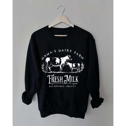 Mama's Dairy Farm Breastfeeding Crewneck Sweatshirt