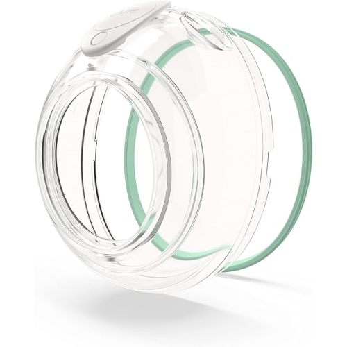 Elvie Stride 5oz Breast Pump Cups | 2 Pack | Dishwasher Safe Food Grade Silicone BPA Free | Includes 2 Cup Fronts, 2 Cup Seals, 2 Stoppers
