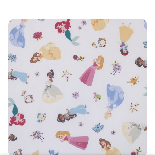 Disney Princess Pink, Blue, Yellow, and White Super Soft Nursery Fitte – NoJo Baby
