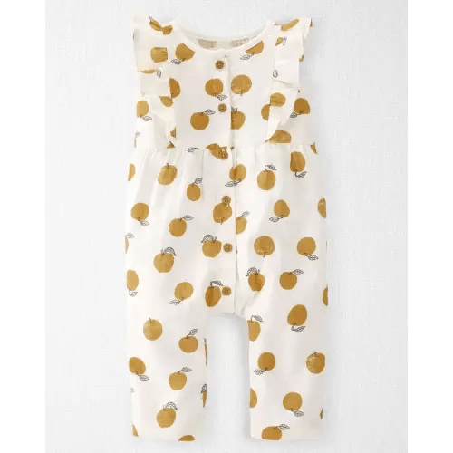 Organic Cotton Gauze Jumpsuit - Golden Orchard