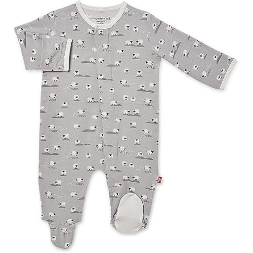 Magnetic Me Footie Pajamas Soft Modal Baby Sleepwear with Quick Magnetic Fastener | Boys and Girls Sleeper Preemie-24 Months
