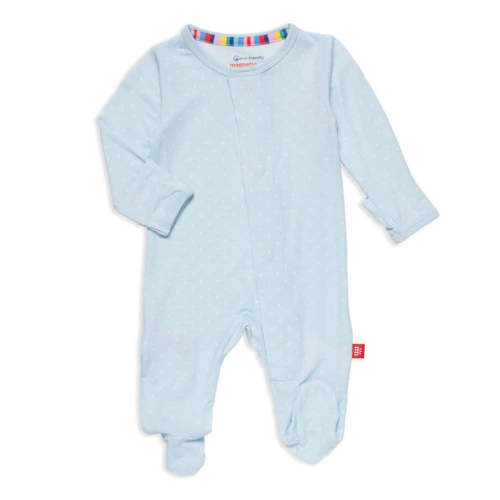 Pin Dot Blue Footie