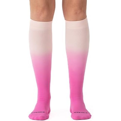 Comrad Nylon Knee High Socks - 15-20mmHg Graduated Compression Socks - Soft & Breathable Support Unisex Socks