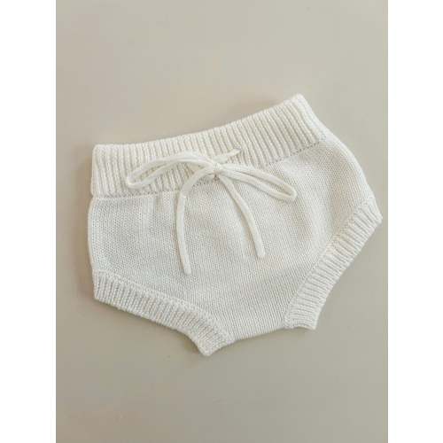 KNIT BLOOMERS - WHITE