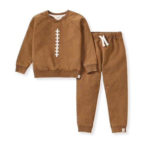 Burt's Bees Baby Baby Boys' Shirt and Pant Set, Top & Bottom Outfit Bundle