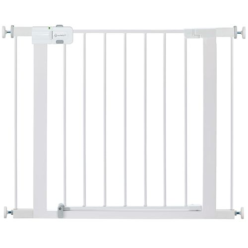 Safety 1st Easy Install Walk Thru Baby Gate for Doorways, Gate With Door, Dog Gates, Fits 29"-38", Easy Install 28" Tall, White