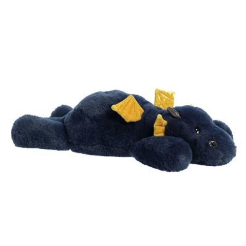 Aurora Large Dragon Snoozles Laid-back Stuffed Animal Blue 18"